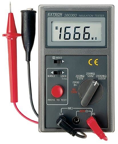 Extech 380360 Digital Megaohm Insulation Tester