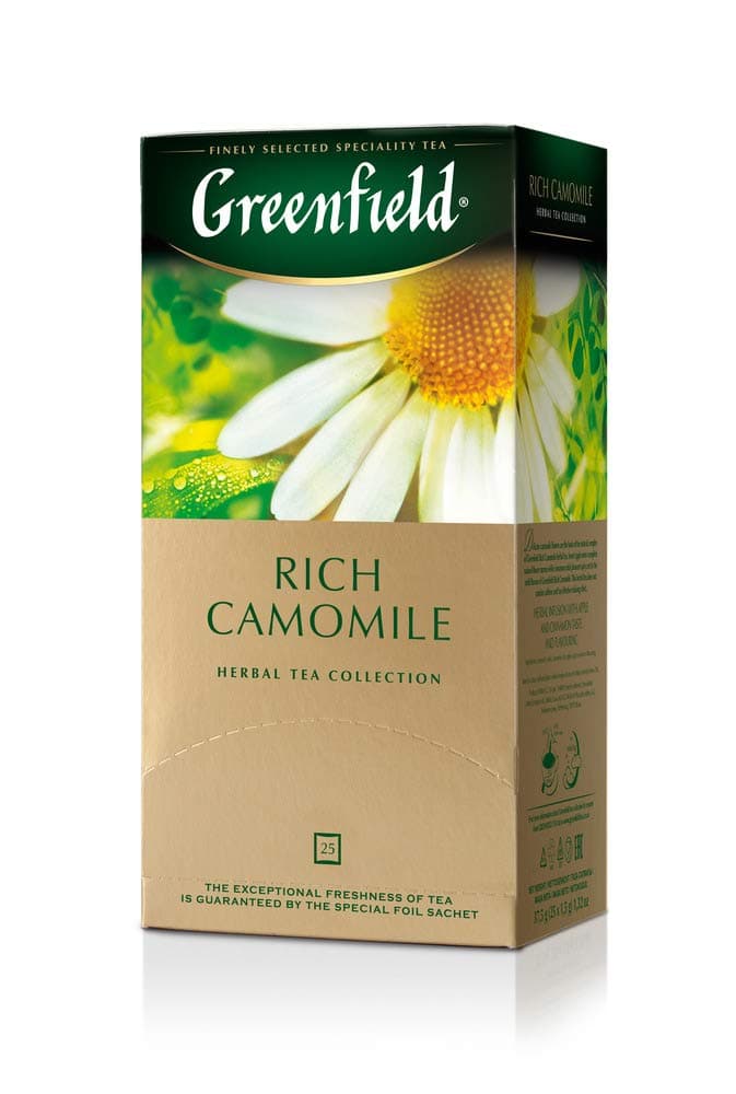 Greenfield Tea, Rich Camomile, 25 Count
