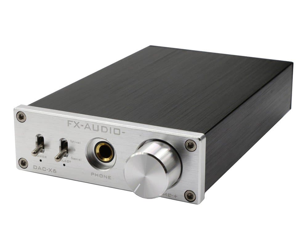 DAC Decoder FX Audio DAC-X6 HIFI Optical/Coaxial/USB Digital Audio Amplifier Silver