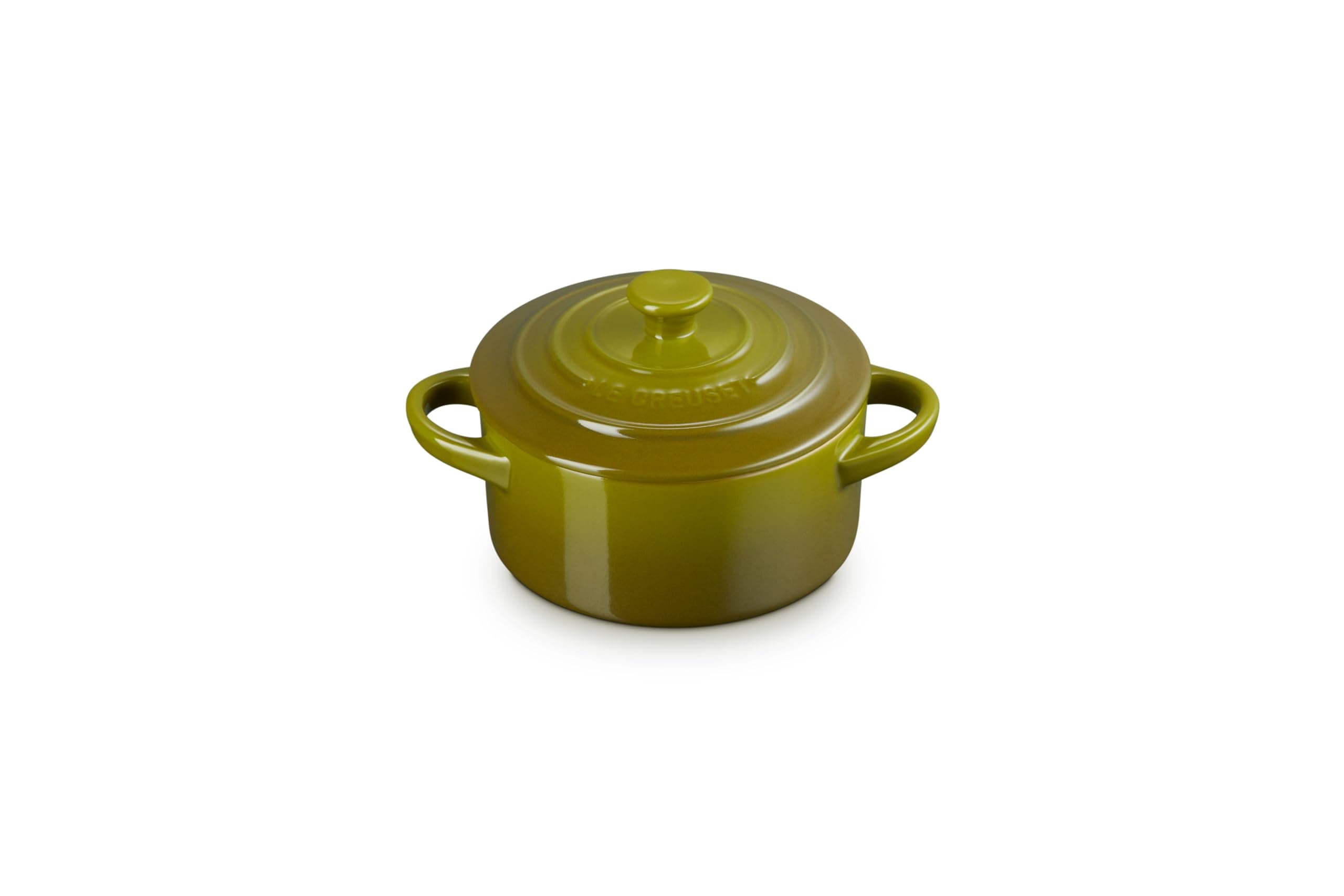 Stoneware Mini Round Cocotte, 8 oz., Olive