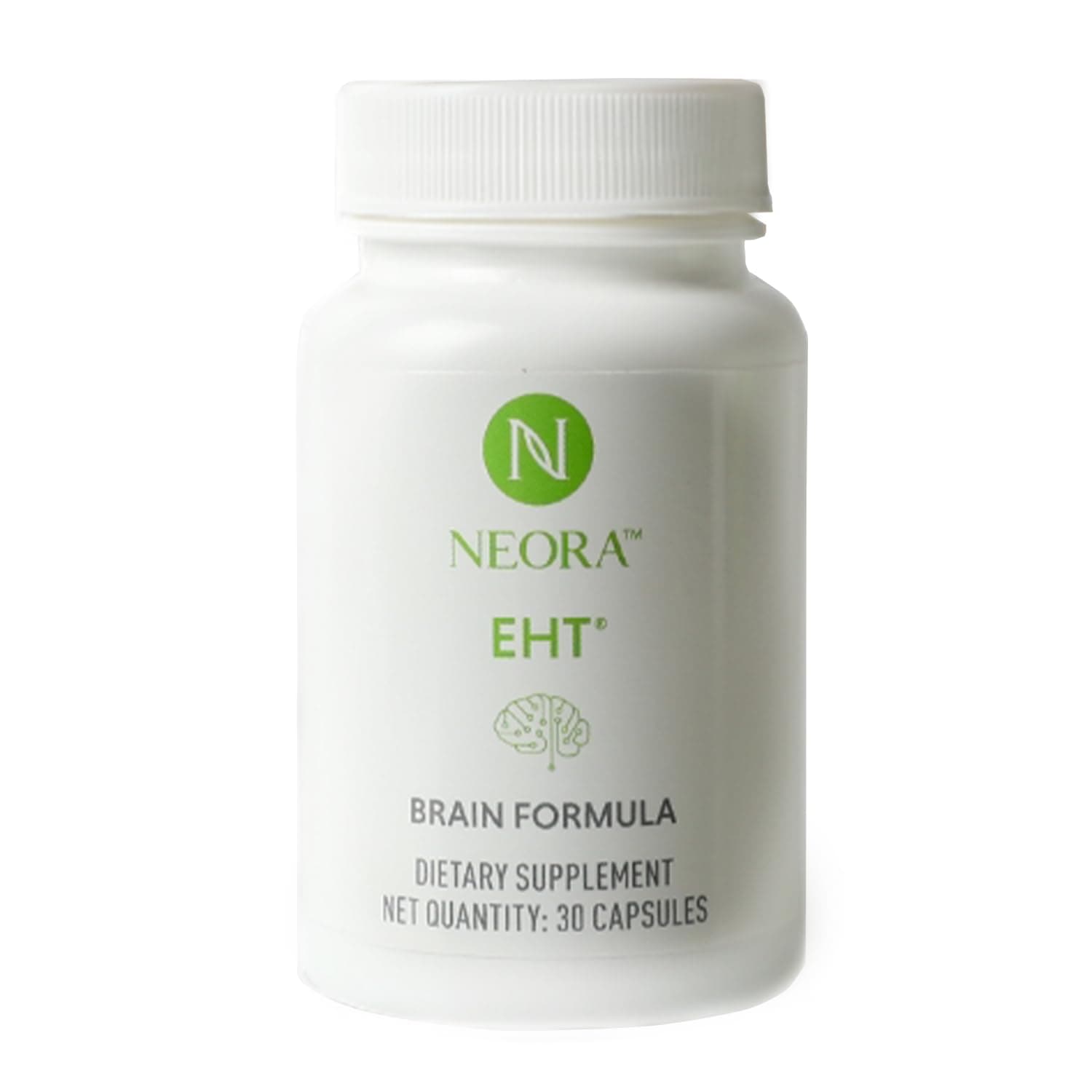 EHT - Brain Formula with EHT Extract, B6, B12, D, Alpha Lipoic Acid, Huperzine-A for Memory, Focus, Cognitive Health - 30 Capsules