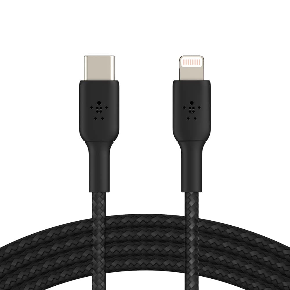 Belkin LightningUSBC Cable 2m braided mfi cert. black