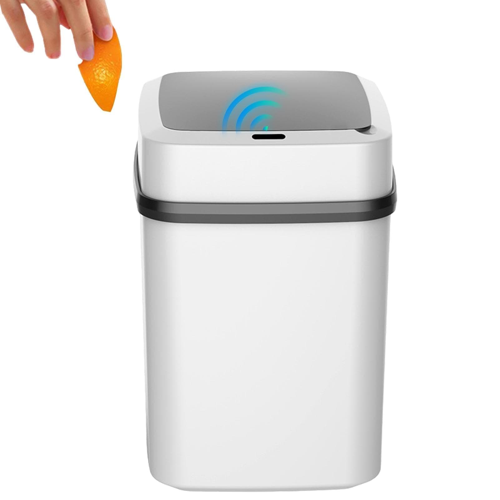 SLEEPHEAD® Smudge Resistant Rectangular Trash Can,10 L Automatic Touchless Smart Trash Can Motion Sensor Trash Bin Rubbish Waste Bin Kitchen Trash Can Garbage Bins