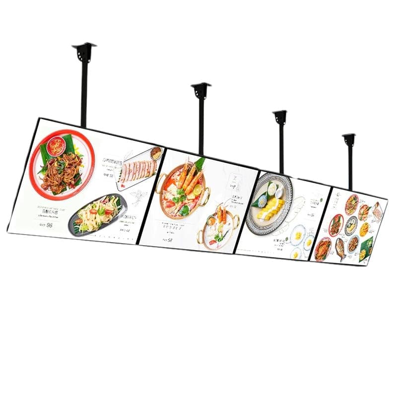 Slim Snap Frame LED Light Box, LED Restaurant Menu Board, LED Backlit Menu Board For Restaurant Cafe Shops Wall Mounted Billboard (50x40cm)