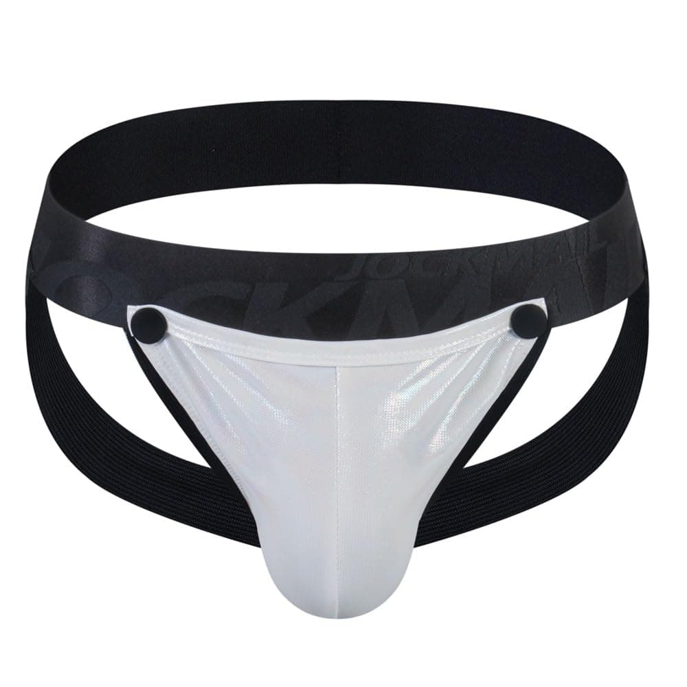 JOCKMAIL Jockstrap Athletic Supporters with Removeable Front Men Jock Strap Male Underwear