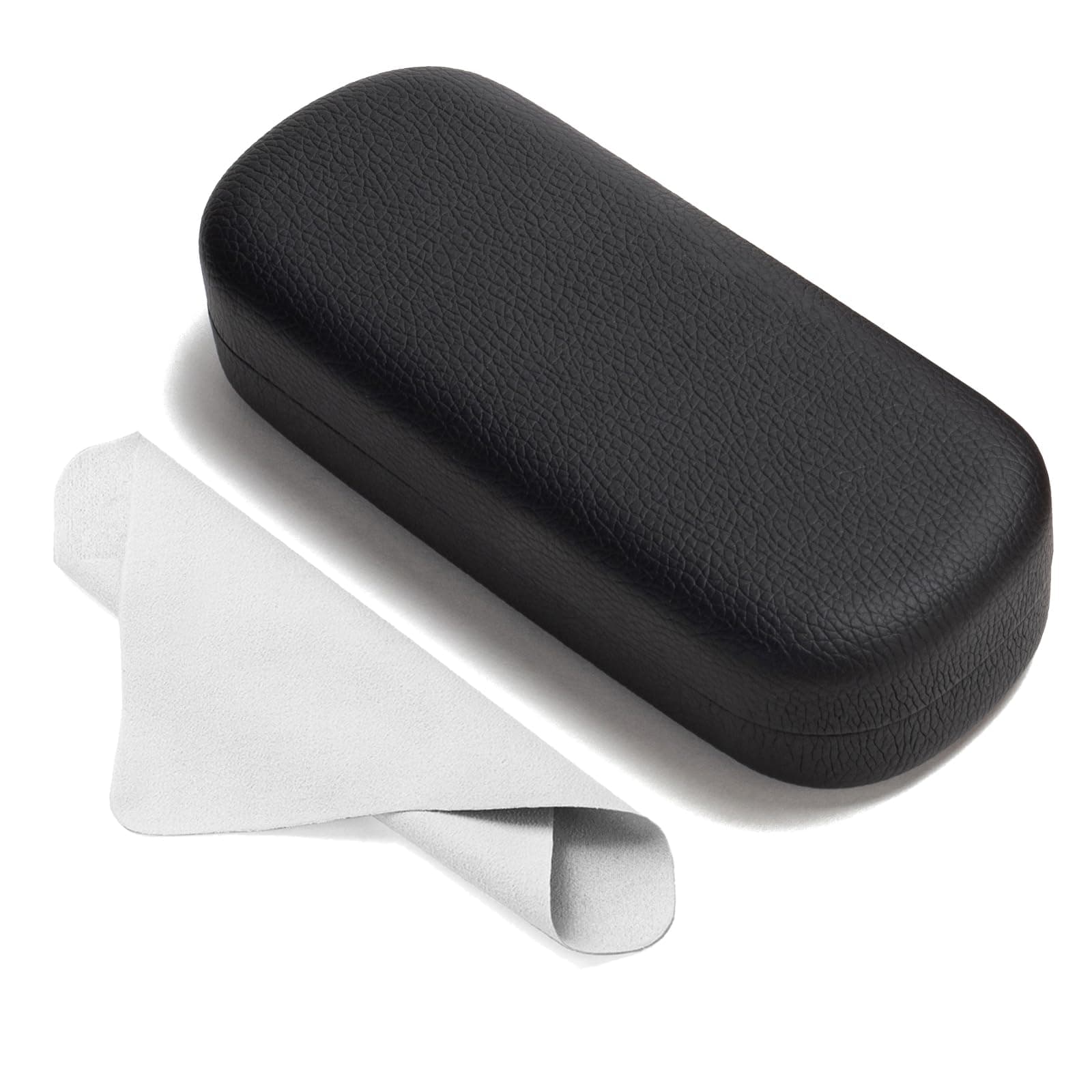 Glasses Case Large Hard Shell Eyeglasses Case PU Leather Protective Case for Sunglasses Eyeglasses