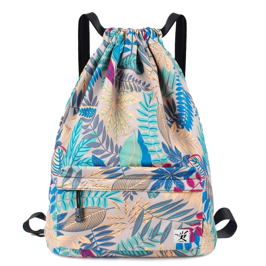 Gray Leaves Backpack