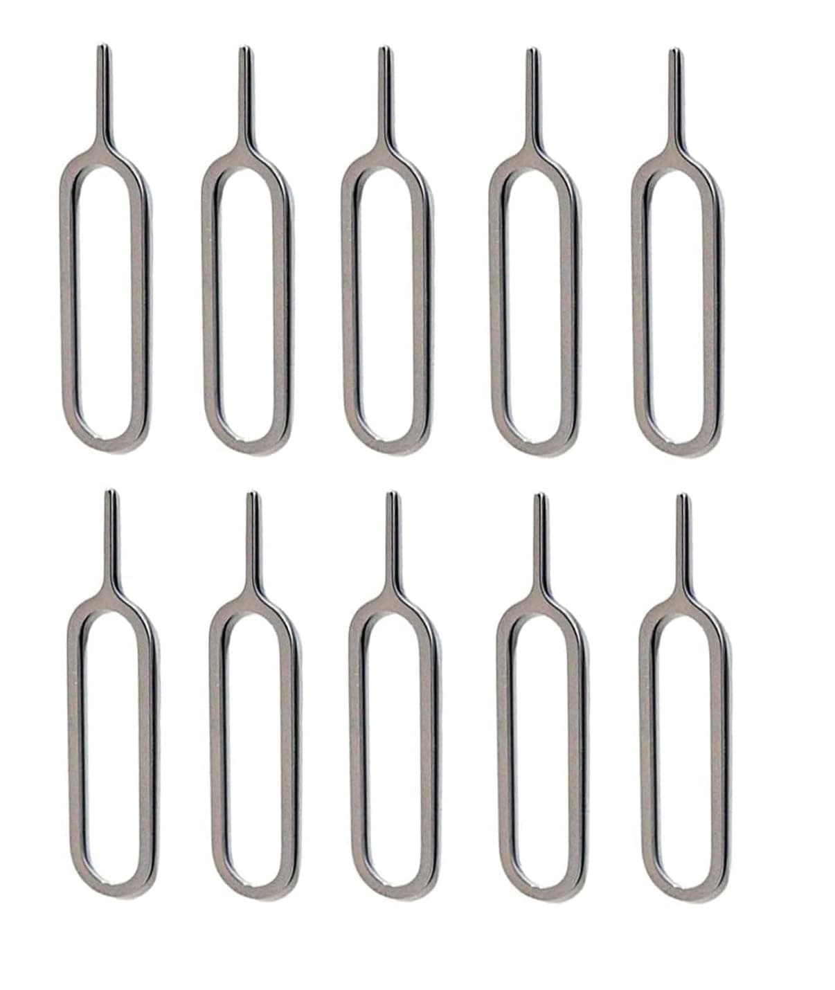 Sim Card Tray Removal Ejector Tool - iPhone Android Compatible Sim Eject Tool - Pack of 10 | Compatible with All iPhone (15, 14, 13, X, Pro and All iPhone Series), Samsung, HTC, All Smartphone Devices