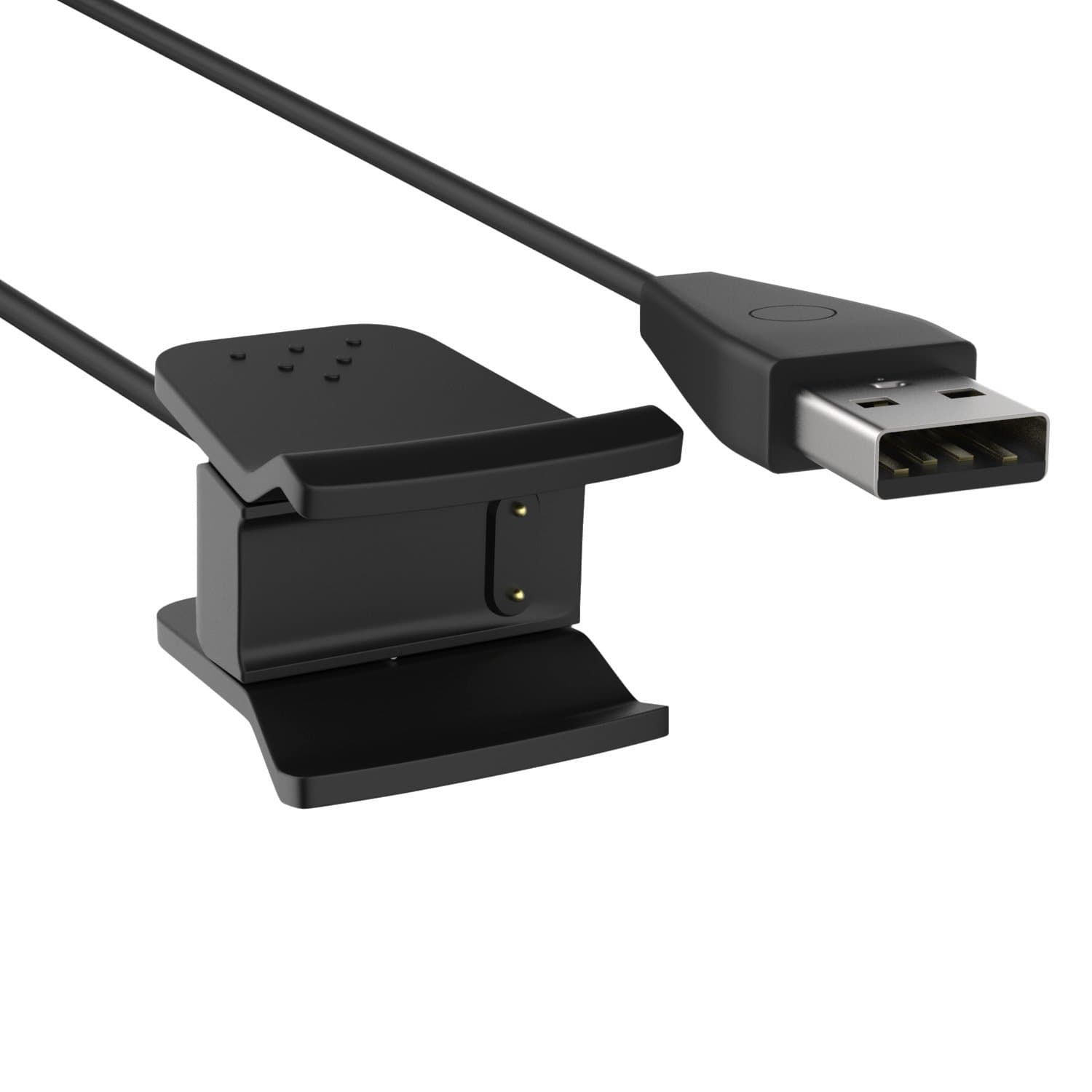 MoKo Fitbit Alta HR Charger with Reset Button, MoKo Replacement USB Charger Charging Cable Cradle Dock Adapter with 1.8 FT (550mm) Cable Length for Fitbit Alta HR Heart Rate + Fitness Wristband, BLACK