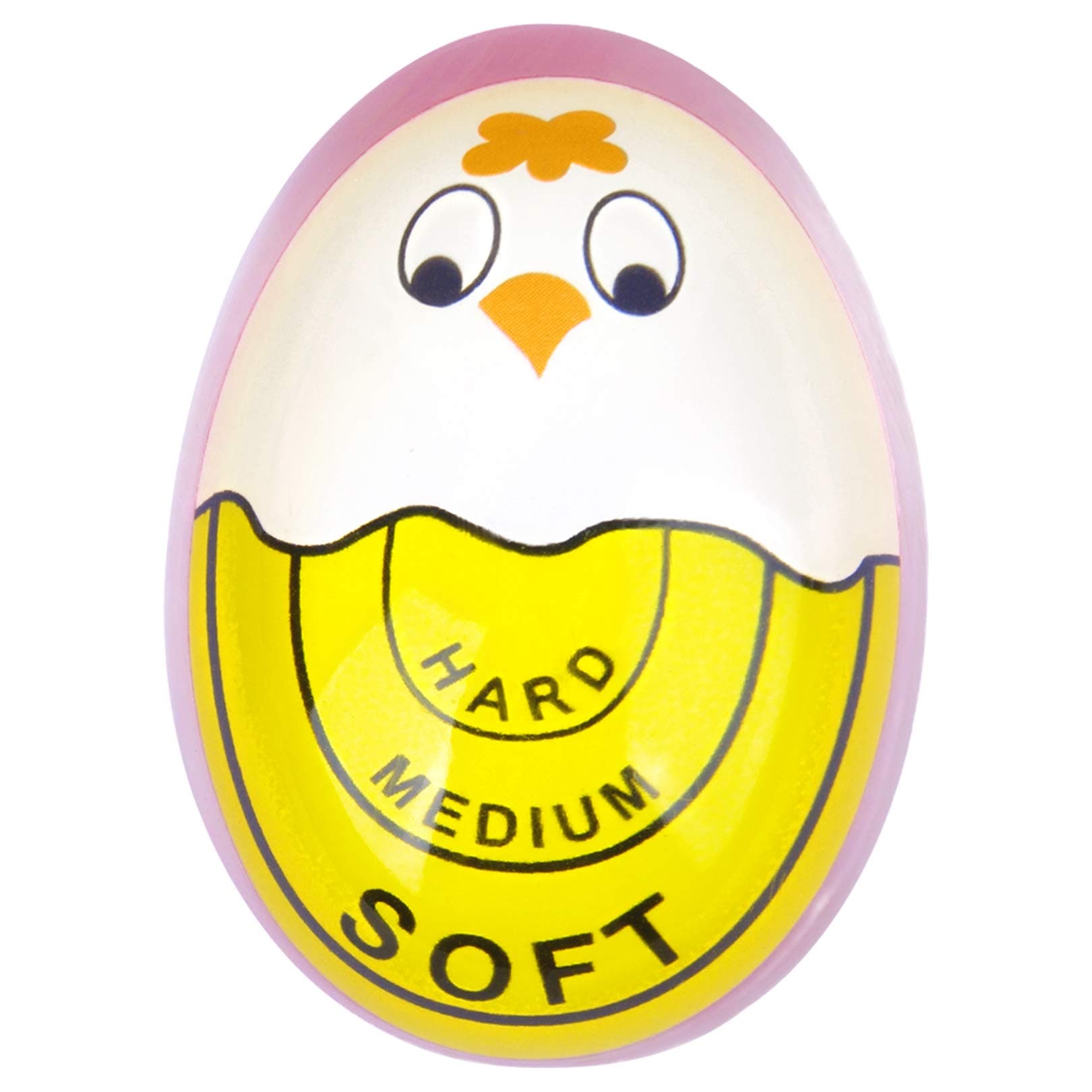 Lasubst Egg Timer for Boiling Eggs Soft Hard Boiled Egg Timer That Changes Color When Done,Yellow