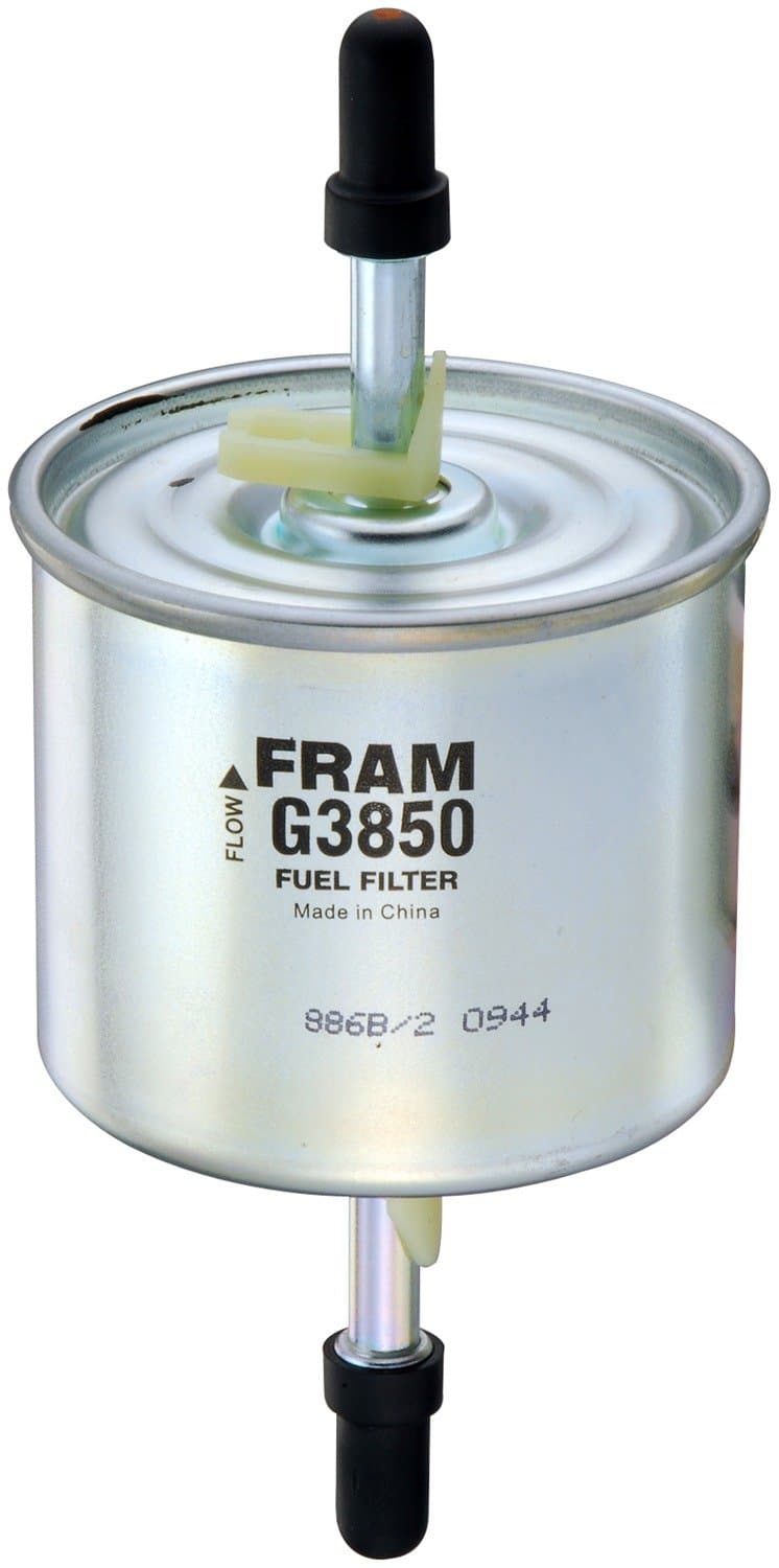 FRAM G3850 High-Performance Replacement Inline Fuel Filter for Optimal Engine Protection, 5/6" Universal Gas Fuel Filter Replacement for Select Ford, Mazda, Mercury, and Winnebago Model Years