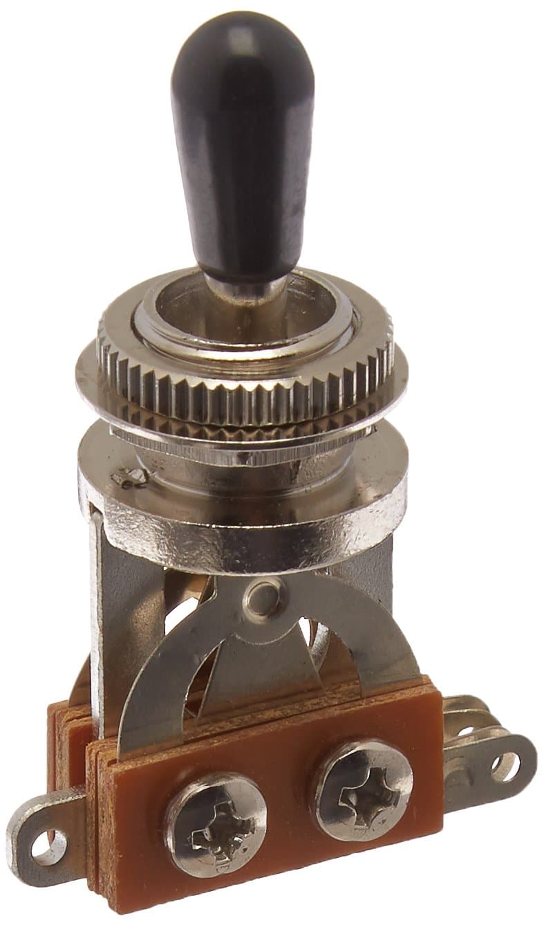 LP Metric Toggle Switch - Chrome, Black tip