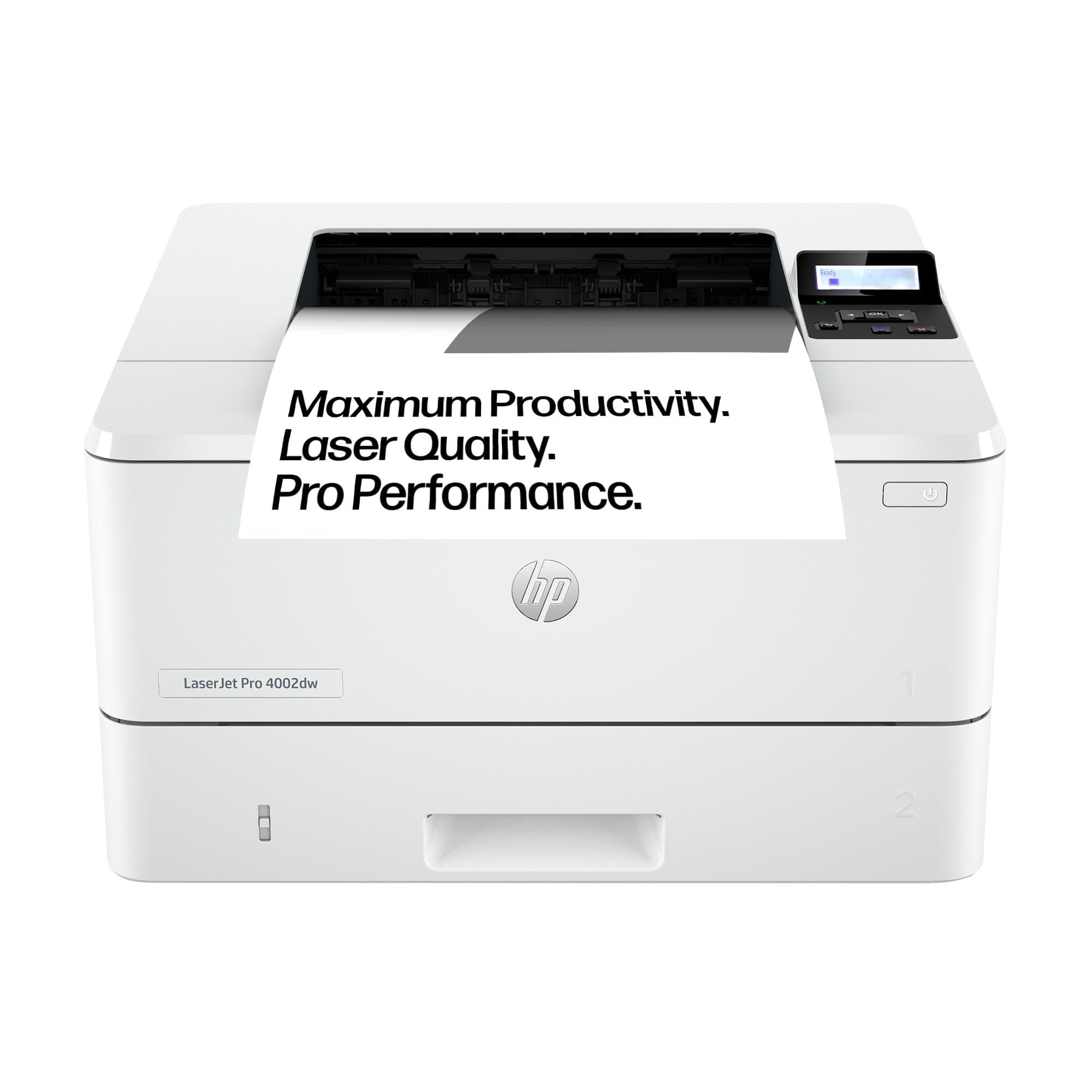 HP Laserjet Pro 4002dw Laser Printer | Black and White | Printer for Small Medium Business | Print | 2-Sided Printing | Dual-Band Wi-Fi, Ethernet | Energy Efficient