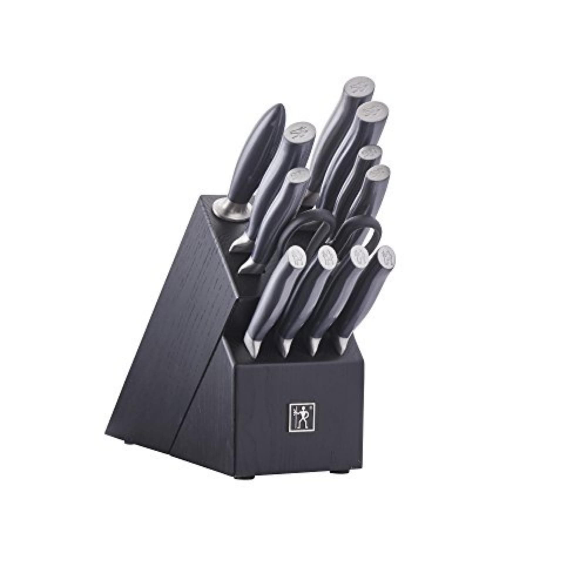 Graphite Razor-Sharp 13-pc Knife Set German Engineered Informed by 100+ Years of Mastery, Chefs Knife, Black/Stainless