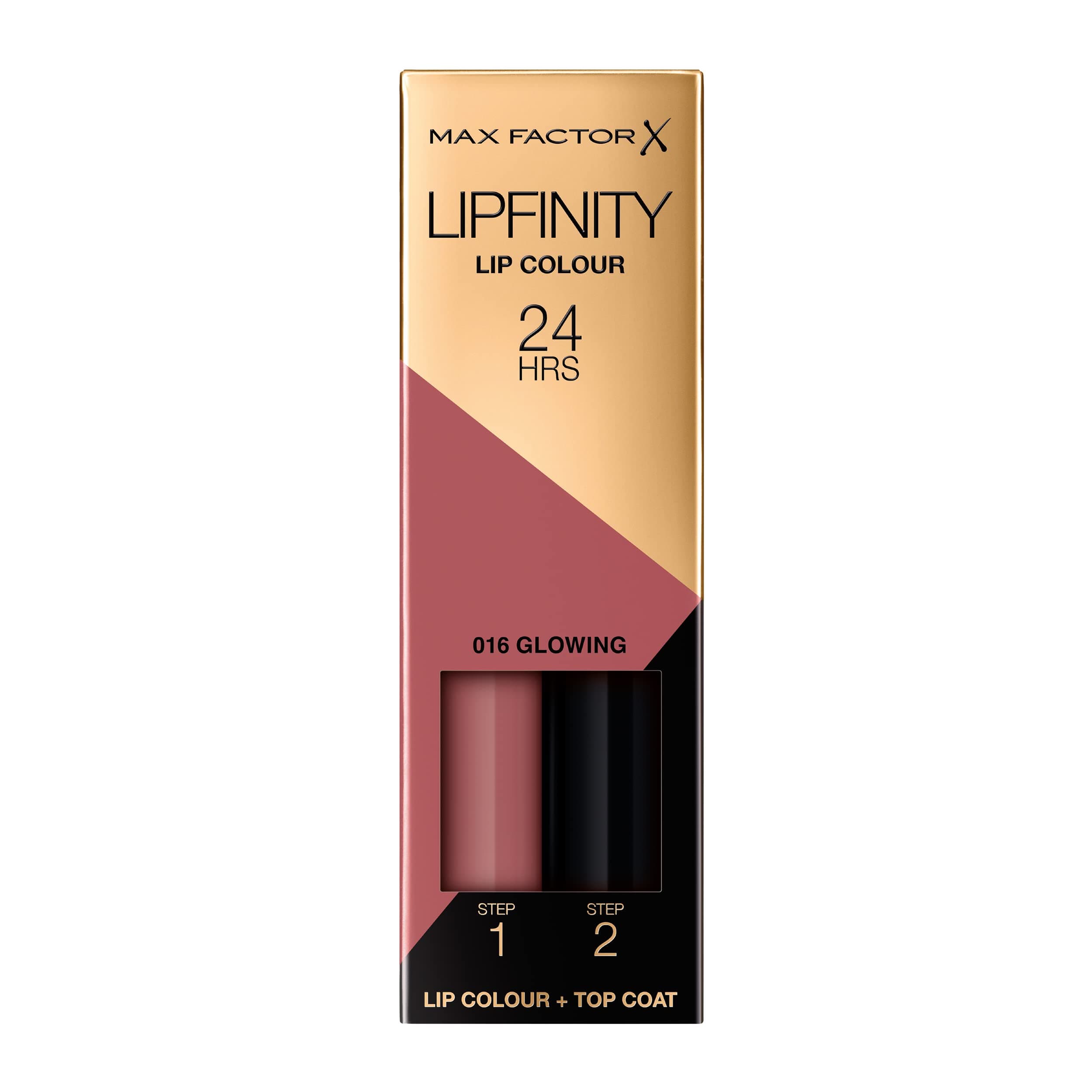 Lipfinity Long-Lasting Two Step Lipstick - 016 Glowing Pink, 4.2g