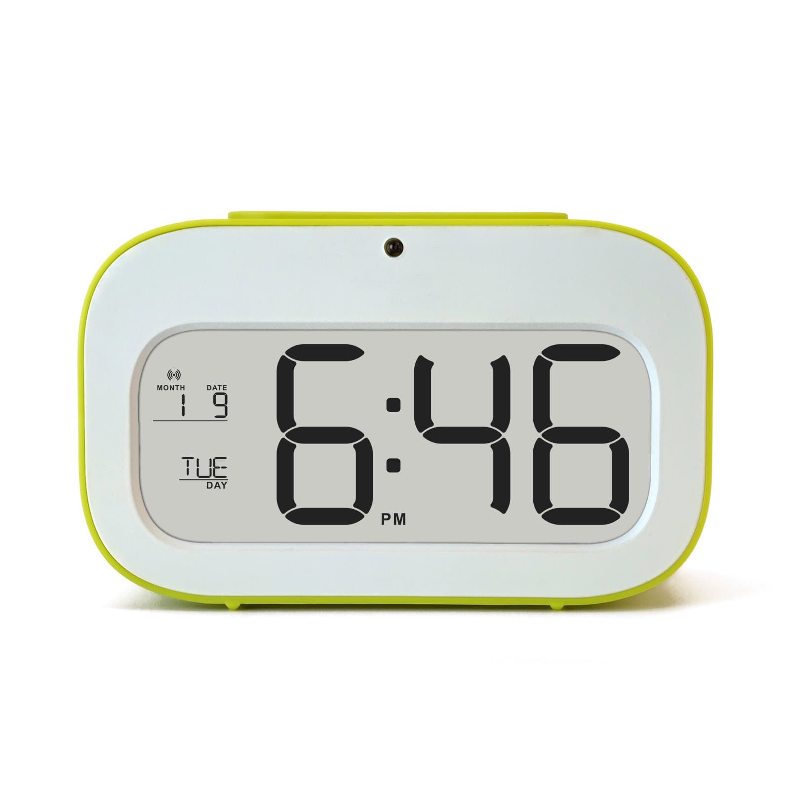 junjiada Digital Alarm Clock With Timer,Low Light Sensor Technology,Light On Backligt When Detect Low Light,Soft Light That Won't Disturb The Sleep,Progressively Louder Wakey Alarm Wake You Up