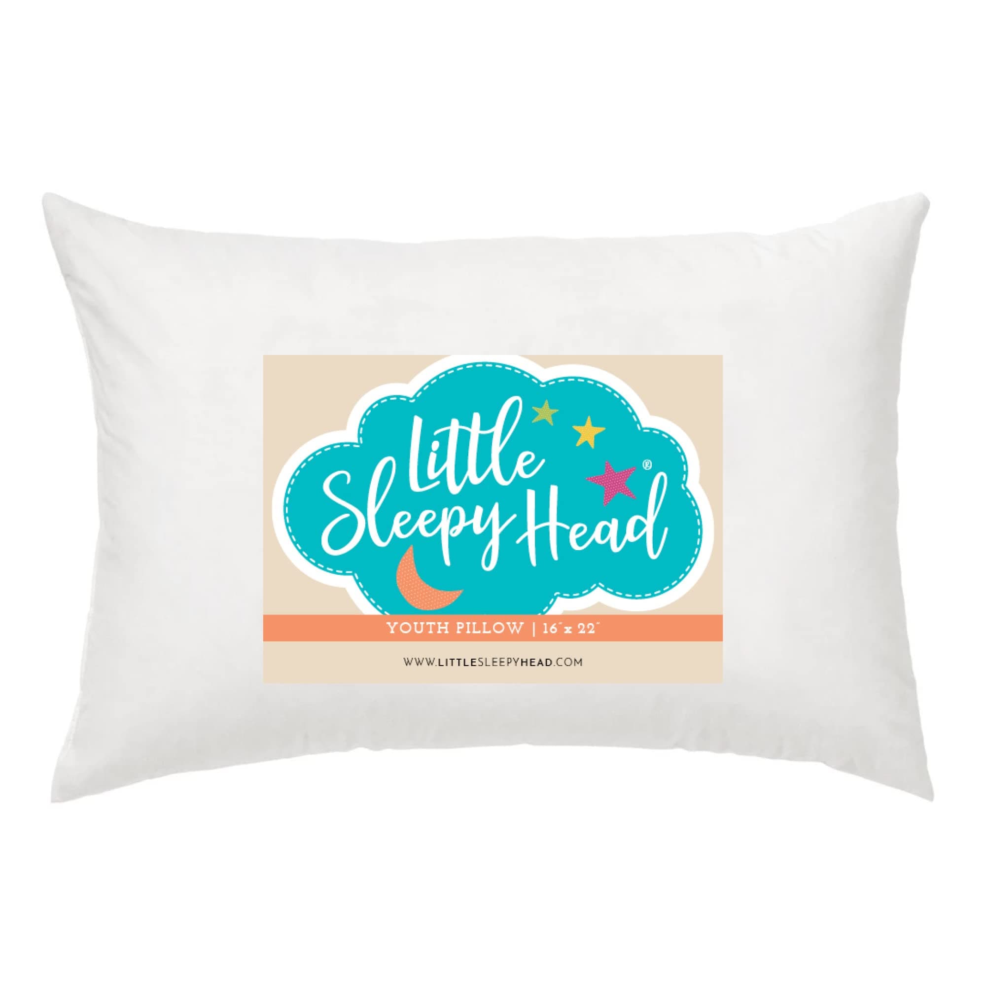 Little Sleepy Head Youth Pillow 16x22 - Soft & Hypoallergenic Bed Pillow Youth Pillows for Sleeping Age 5-10 - Snugly Designed Youth Neck Pillows for Travel, School and Bedtime - (1 Pack)