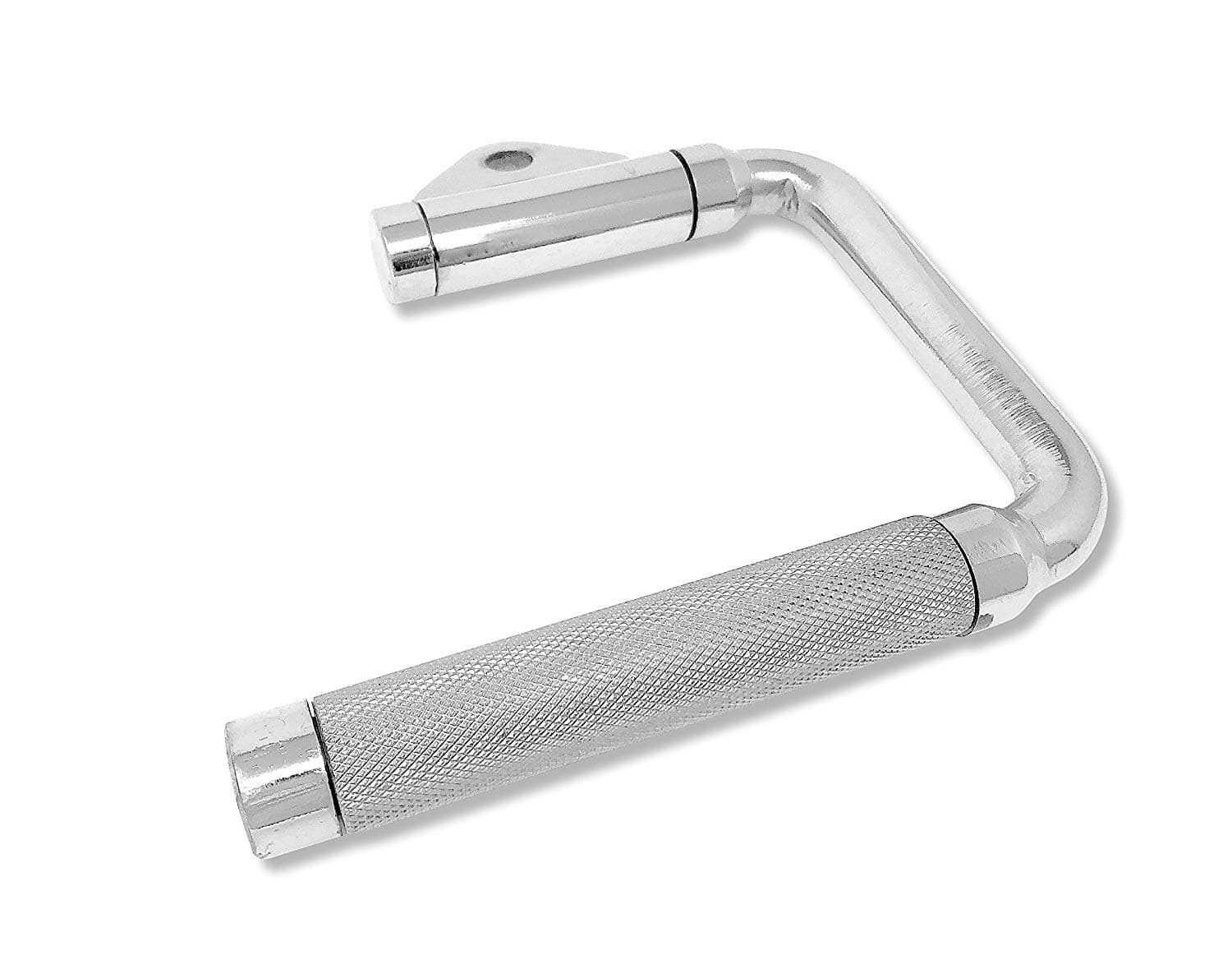 Open Cable Crossover Handle, Open-Sided Stirrup Single Handle Cable Machine Attachment, Heavy-Duty Solid Steel, Rotating Open Gym Handle for Chest Cross Overs, Core Workout, Pull Downs