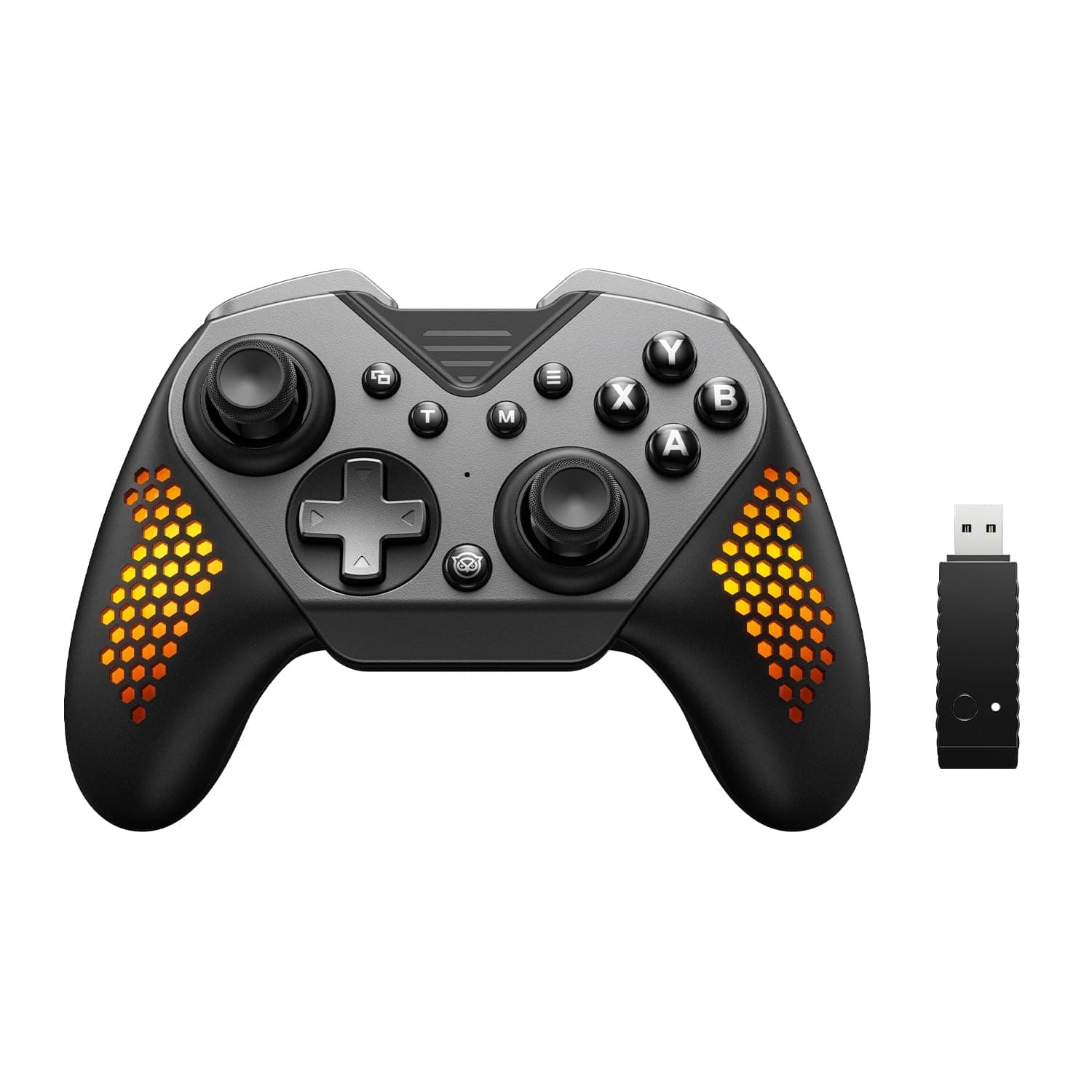NYXI Flexi Wireless PC Controller - Hall Effect Sensing Joystick, Hall Analong Triggers, Interchangeable D-pad&Left Joystick, Adjustable Turbo/Vibration, Mppable Back Buttons for PC/Switch/iOS/Android