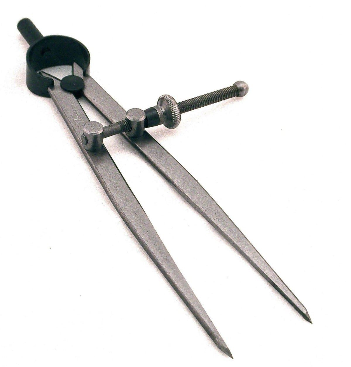 Brccee AC Leathers DIY Adjustable Edge Creaser Wing Divider,Rotating Craft Tool Leathercraft Compasses, Compass Drawing Tool (4 Inch)