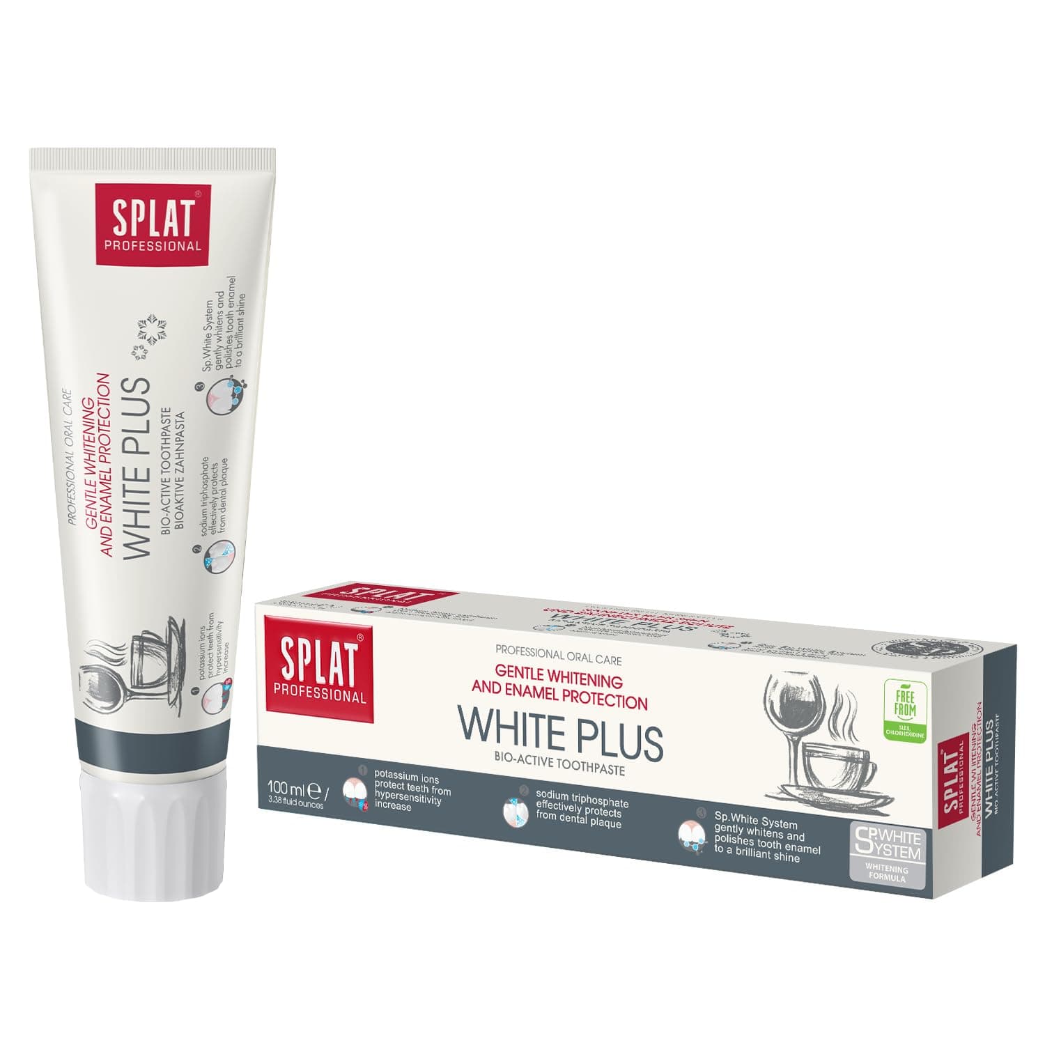 Splat PS White Plus Toothpaste - 100 ml