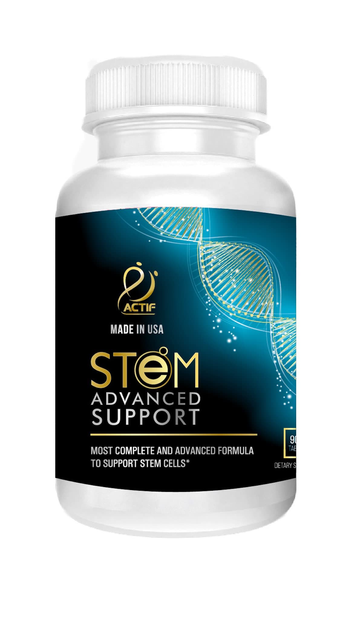 STEM Cell Support - Maximum Strength with 10+ Stem Cell Factors, Non GMO, 2 Month Supply, Made in USA