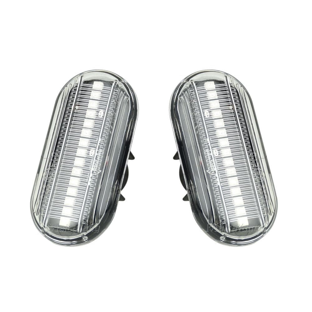 MalcayangSide Marker Light Dynamic LED Turn Signal Indicator for Interstar Primastar Kubistar,for Opel,for Clio Laguna Megane Scenic Twingo Espace Kangoo 19 Master,for Smart FORTWO,for Dacia (Clear)