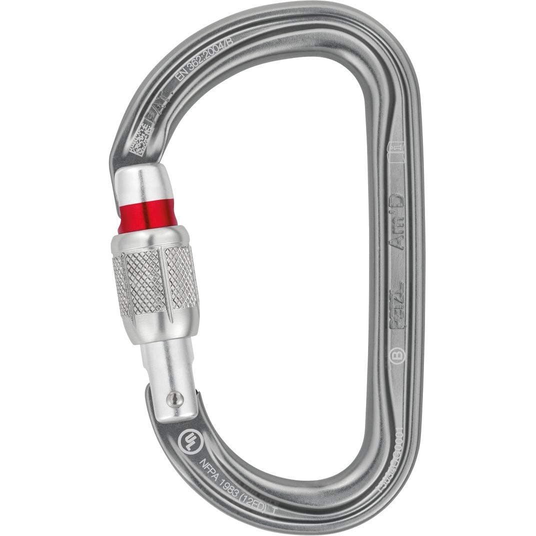 Petzl Am'D Asymmetrical Aluminum Carabiner - D-Shape Connector (27 kN)