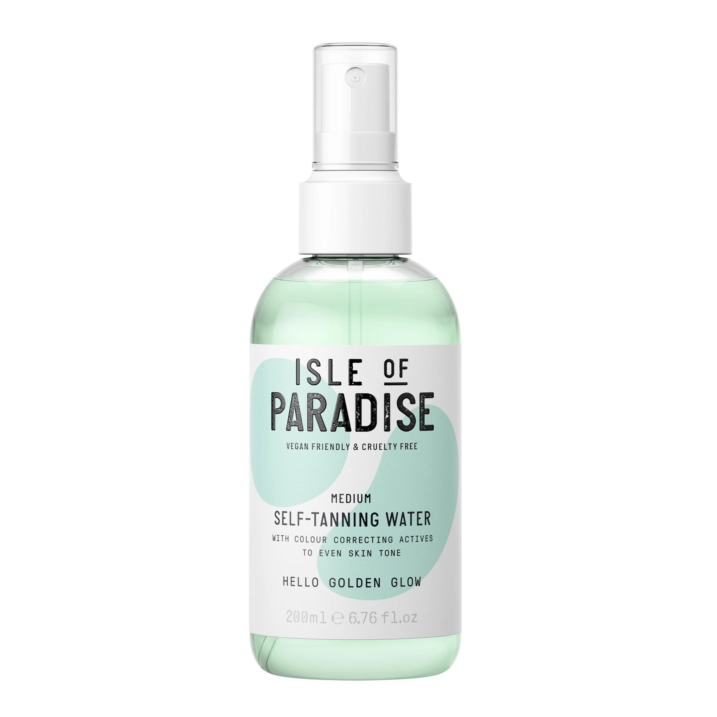 Isle of Paradise Self Tan Water Medium (200 ml) Hydrating Self Tanning Water Natural Ingredients & Vegan