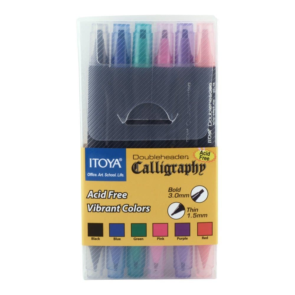 ITOYA DOUBLE HEADER CALLIGRAPHY MARKER SET