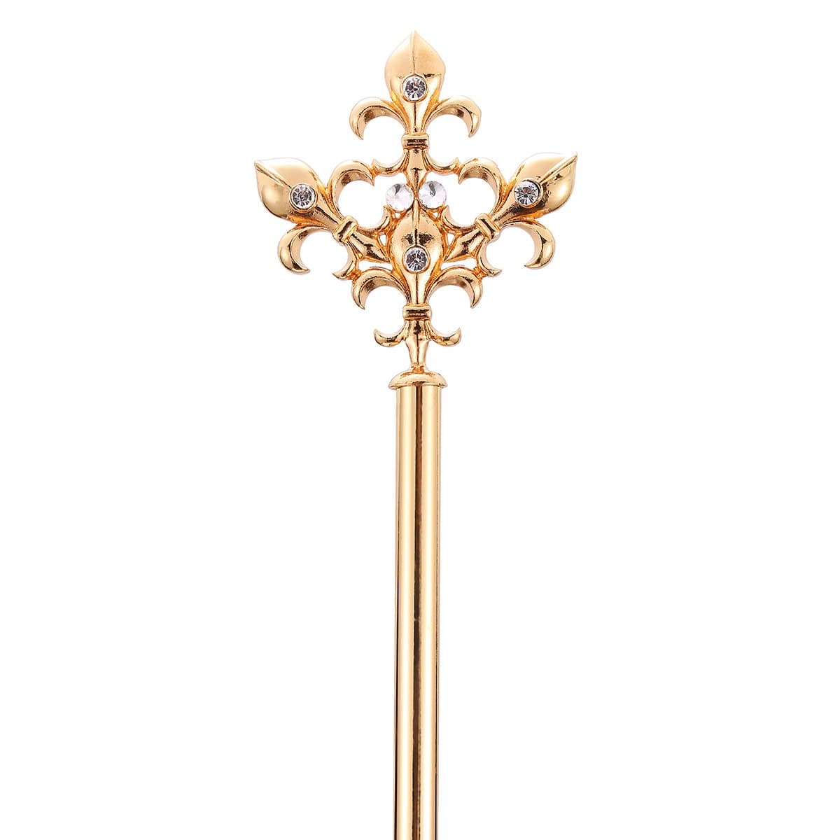 Fleur-De-Lis Gold Scepter