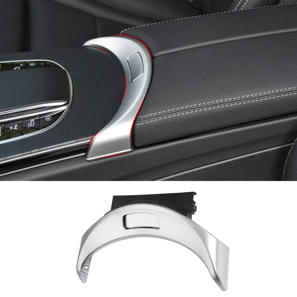 A2056803407, Center Console Armrest Storage Box Release Button Switch Cover, Compatible with Mercedes-Benz W205 W253 C450 C400 C350e C300 C63 C43