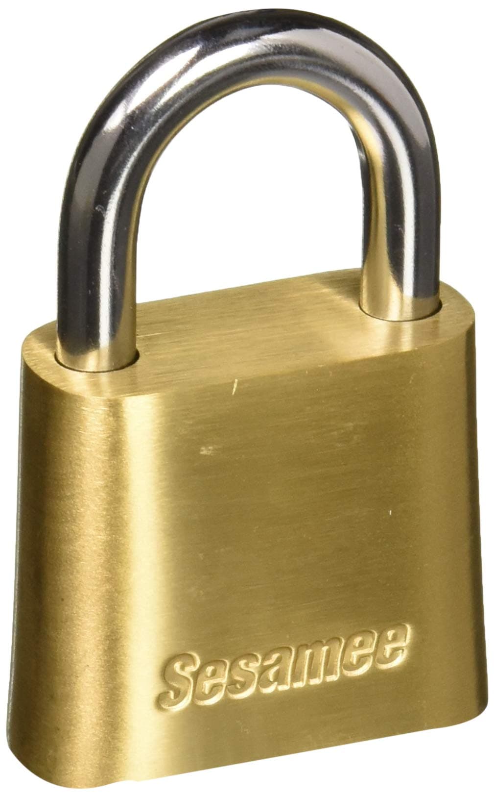 436 4-Dial Bottom Resettable Combination Brass Padlock with 1-Inch Hardened Steel Shackle and 10000 Potential Combinations
