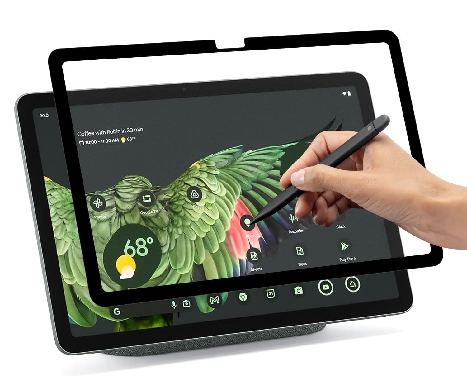 PYS Paper Feel NanoCling Screen Protector for Google Pixel Tablet 11 Inch 2023, Easy Install & Detach, Anti-glare & blue light, Draw and Write Like on Paper, Case Friendly, Matte Finish