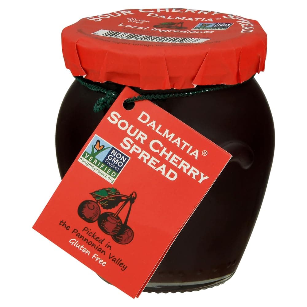 Dalmatia Sour Cherry Spread, 8.5 oz | Tart & Fruity Artisan Jam | All-Natural, Non-GMO | Perfect for Cheese Pairings, Pastries & Breakfast | Product of Croatia