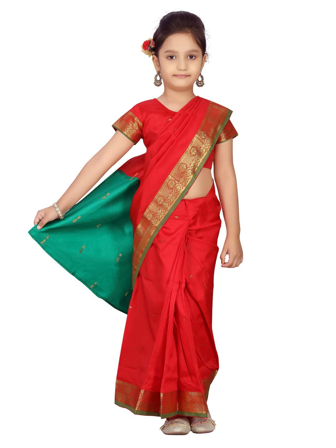aarikka Girls SR-20690 Saree (pack of 2)