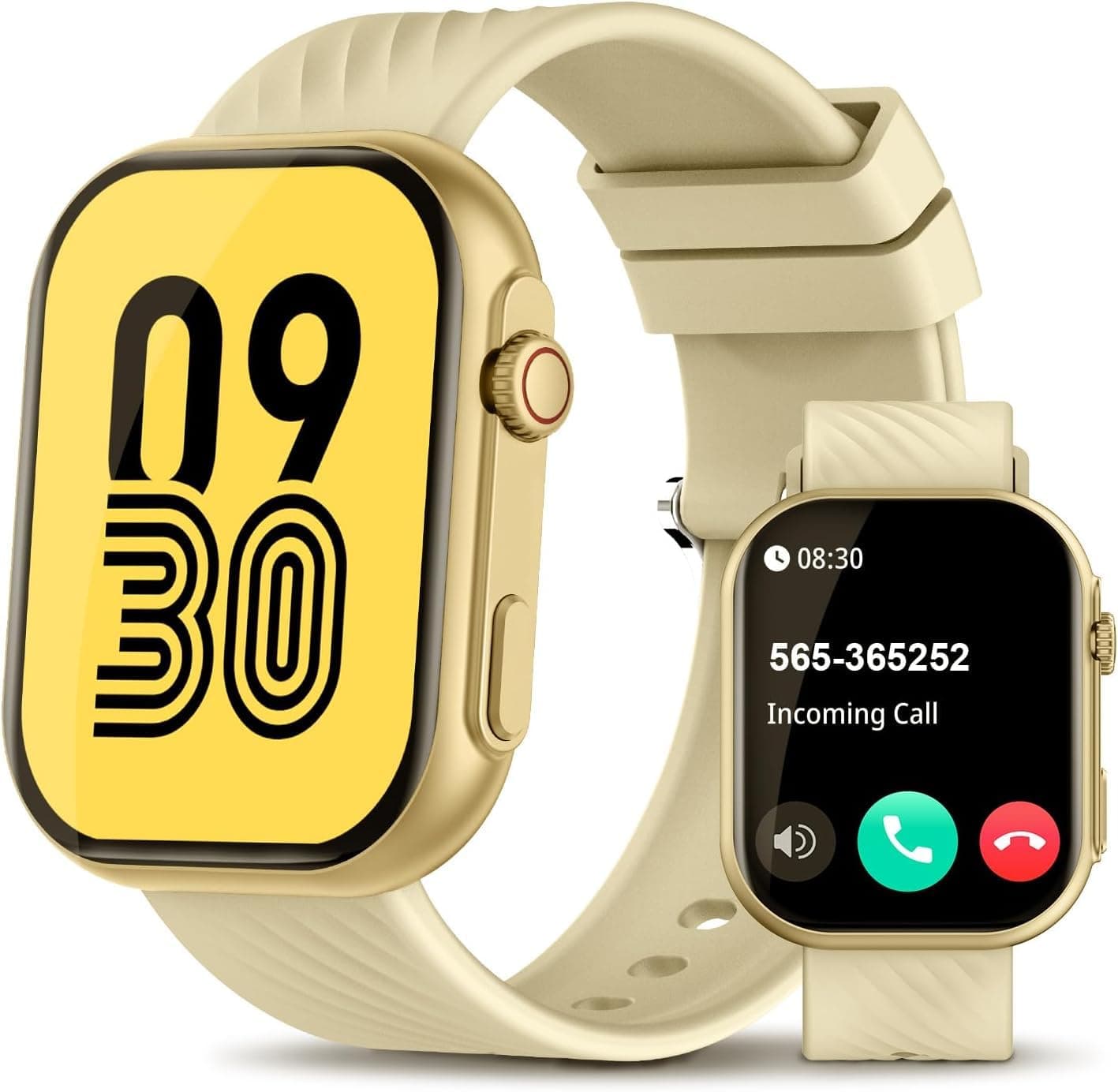 Smart Watch for Men Women (Answer/Make Call), 2.0"Smartwatch Fitness Tracker with 100+ Sport Modes, Heart Rate/Sleep Monitor, Pedometer, SpO2, IP67 Waterproof, Activity Tracker for Android iOS Phones