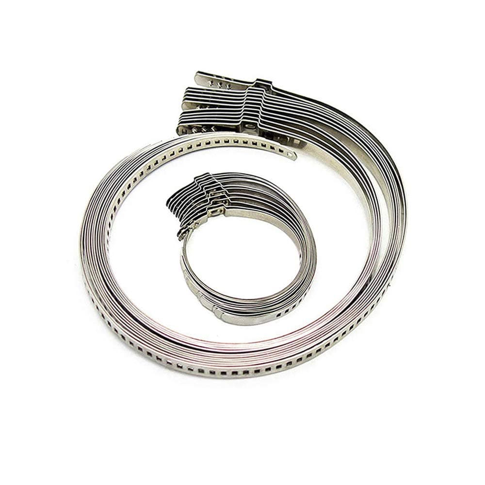 Stainless Steel Universal Adjustable AXLE CV Joint Boot Crimp Clamp Kit, CV Boot Clamp 30PCS(15pcs Small+ 15pcs Large)