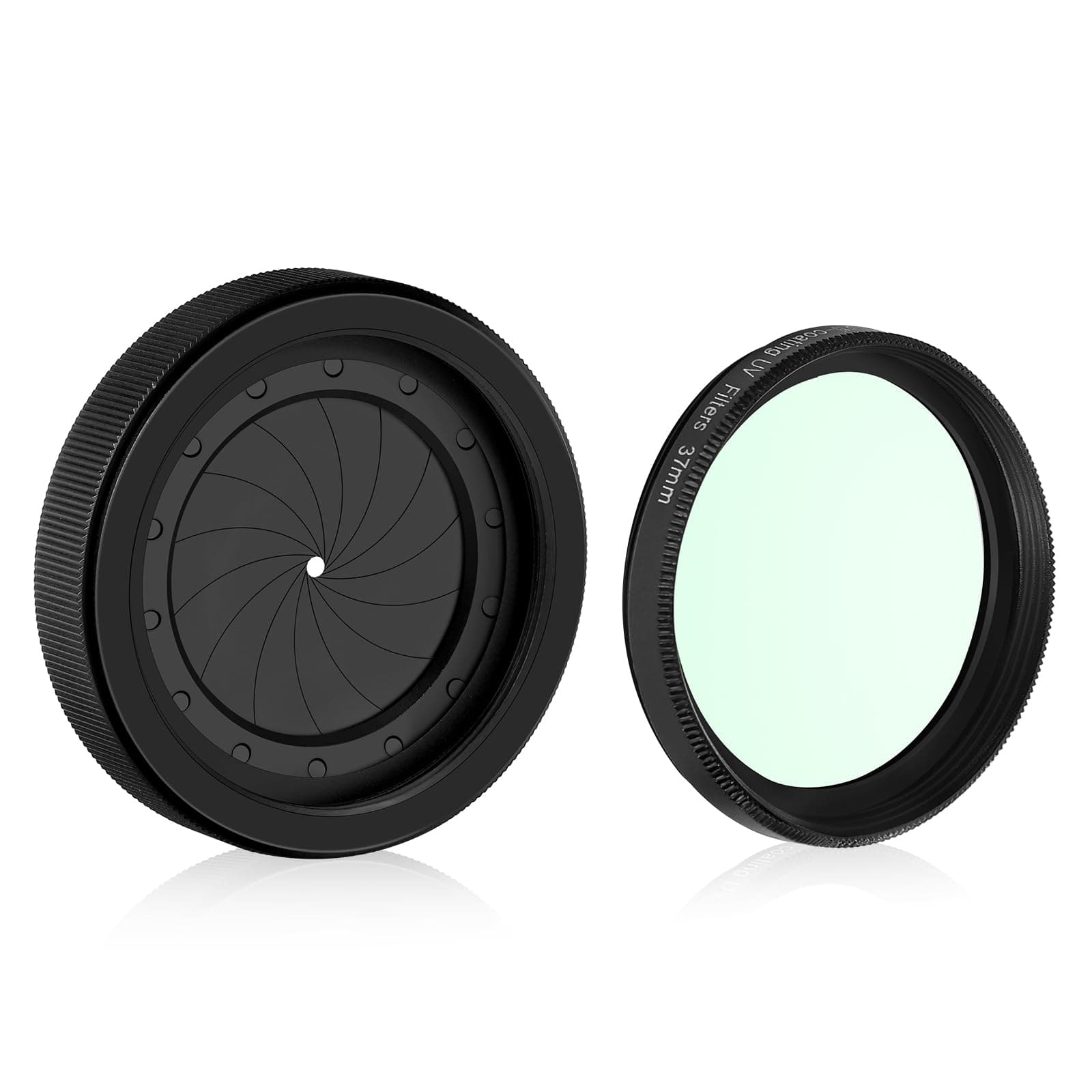 Adjustable Iris Aperture Diaphragm Filter Pack M30 to M37 Iris Aperture Diaphragm Adapter Optical Diaphragm 1.5-26mm Lens Module Adapter Ring PVS-14 PVS 14 Optics