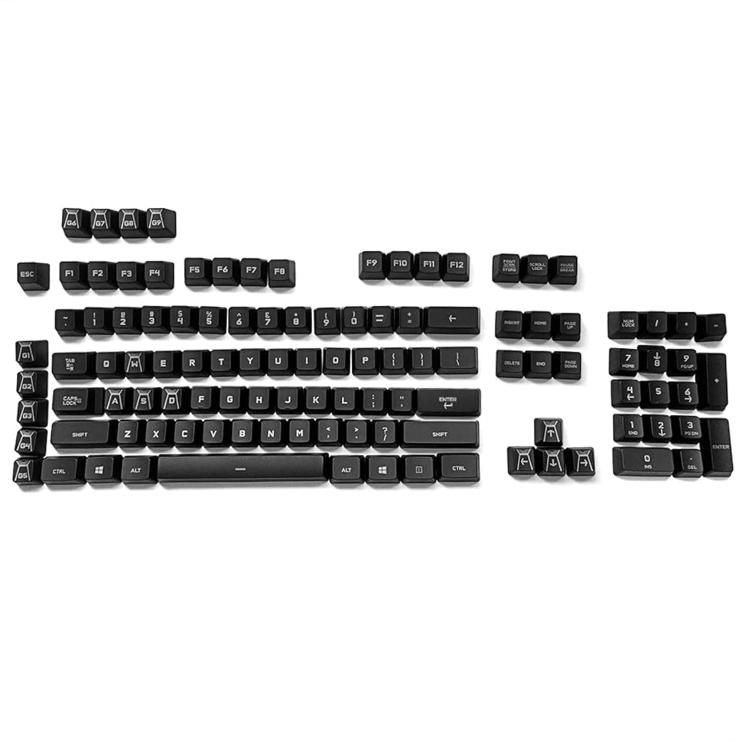A Full Set 113 Keys keycaps Replacement for Logit G910 Orion Spark RGB Mechanical Gaming Keyboard