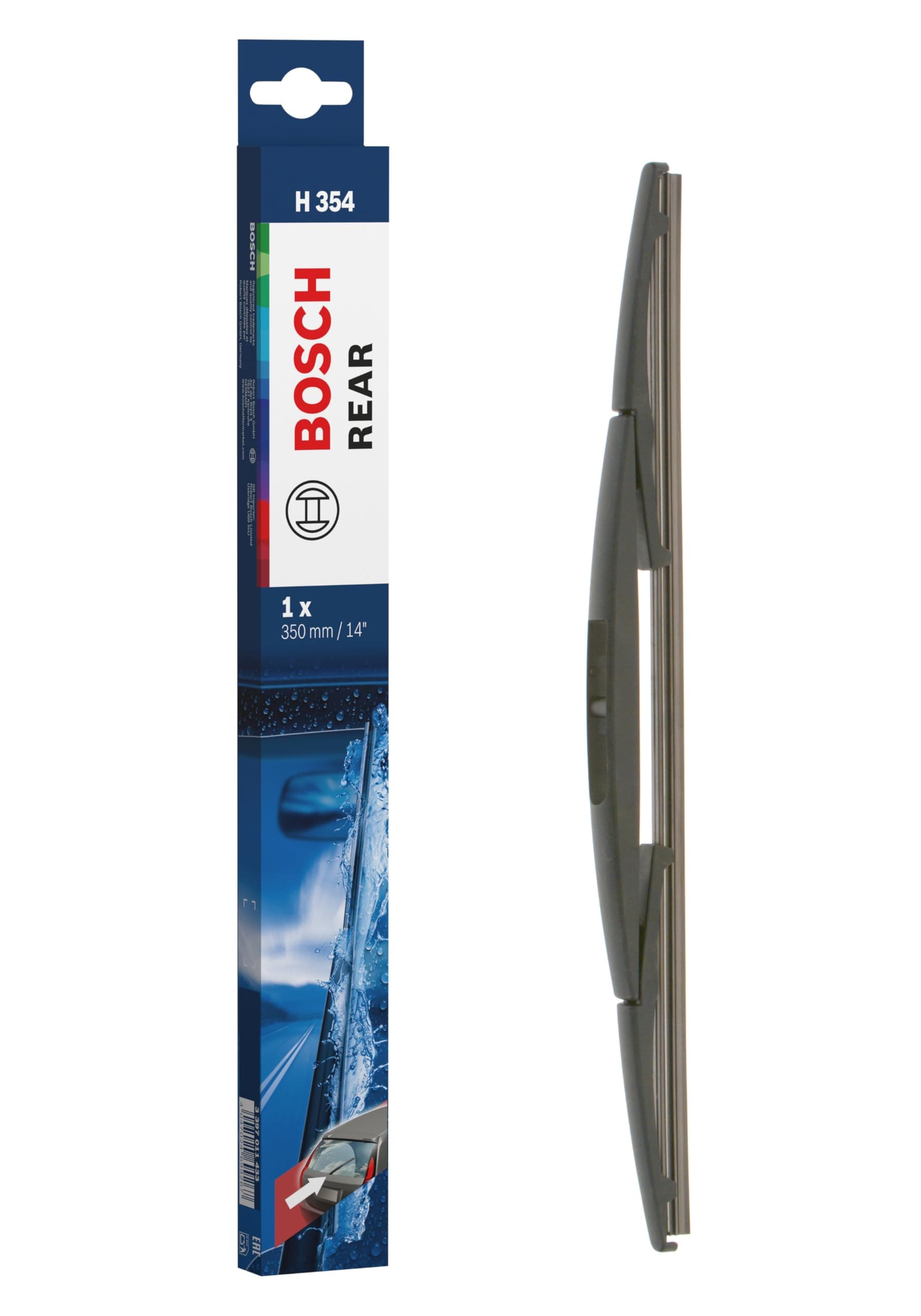 Bosch Rear Wiper Blade H354 /3397011433 Original Equipment Replacement- 14" (Pack Of 1)