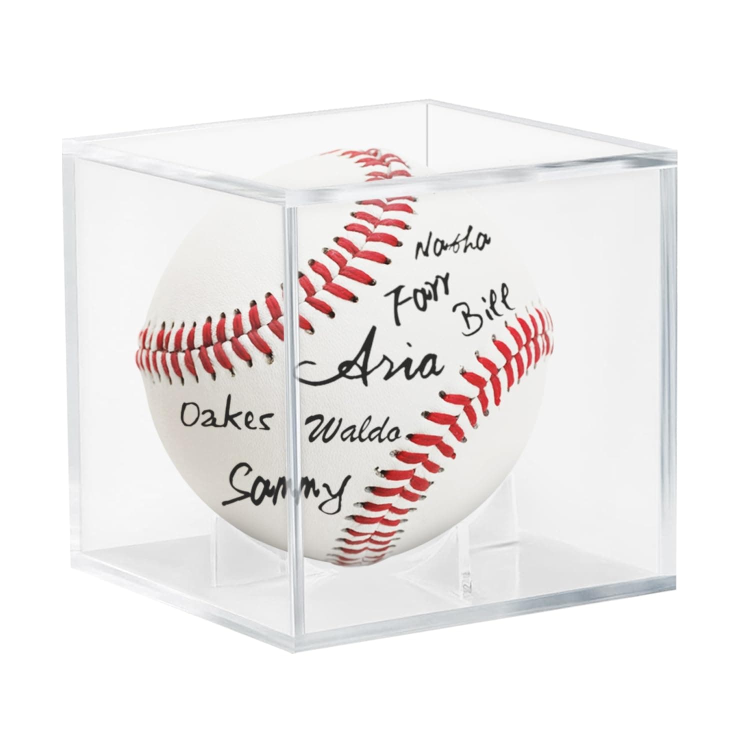 Acrylic Baseball Case for Display, UV Protected Baseball Display Cube, Autographed Baseball Clear Display Case, Baseball Display Case for Memorabilia Baseball (1 PC)