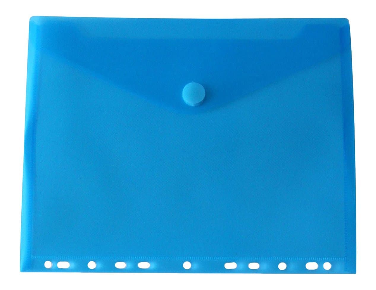 STEMSFX Button Binder Pockets, Blue 6 Pack