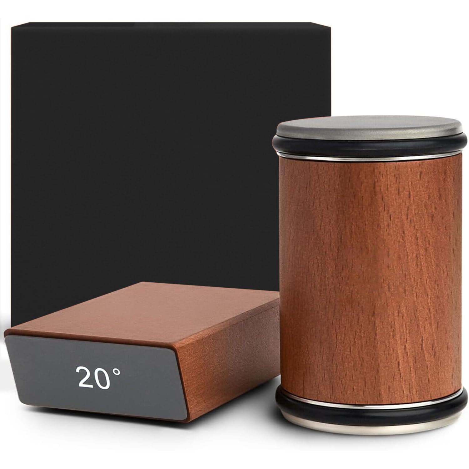 Rolling Knife Sharpener Kit, magnetic knife sharpener with Two Fixed Angles 15 and 20 Degrees, Wooden roller sharpener for knives for Pocket Knife, Kitchen Knives, Chef Knife Set