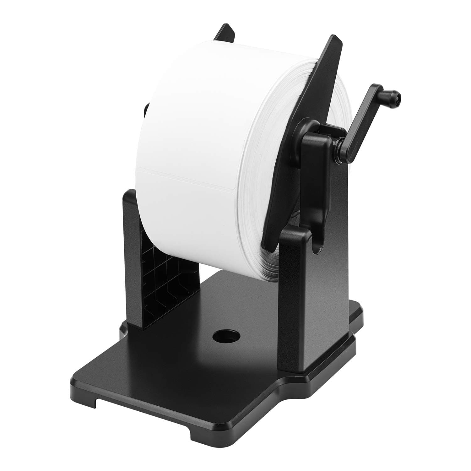 External Rolls Label Holder, 2 in 1 Fan-Fold Stack Paper Holder for Desktop Thermal Label Printer