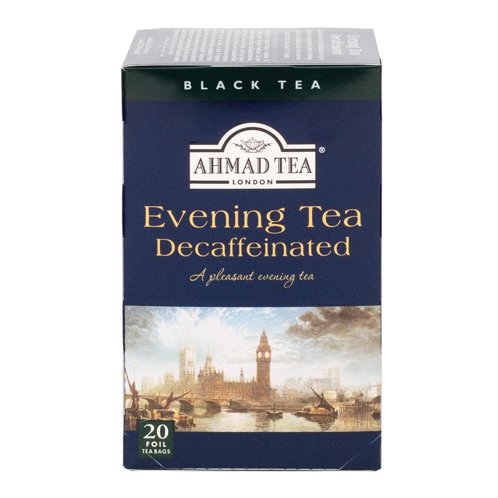 Ahmad Tea Decaffeinated Evening Tea, 20-Count Boxes (Pack of 6)