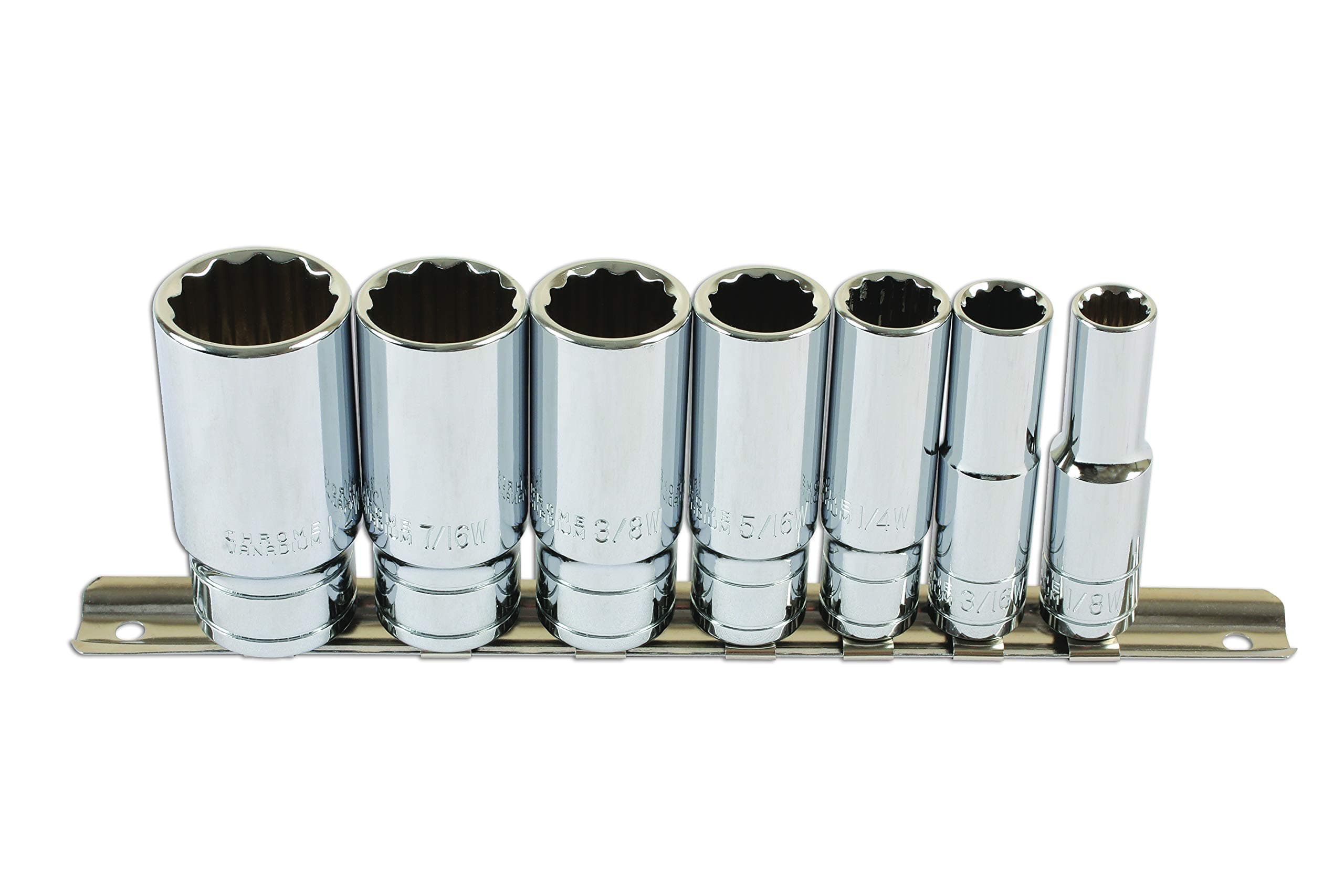 Laser 6194 Whitworth Deep Socket Set 3/8"D 7pc