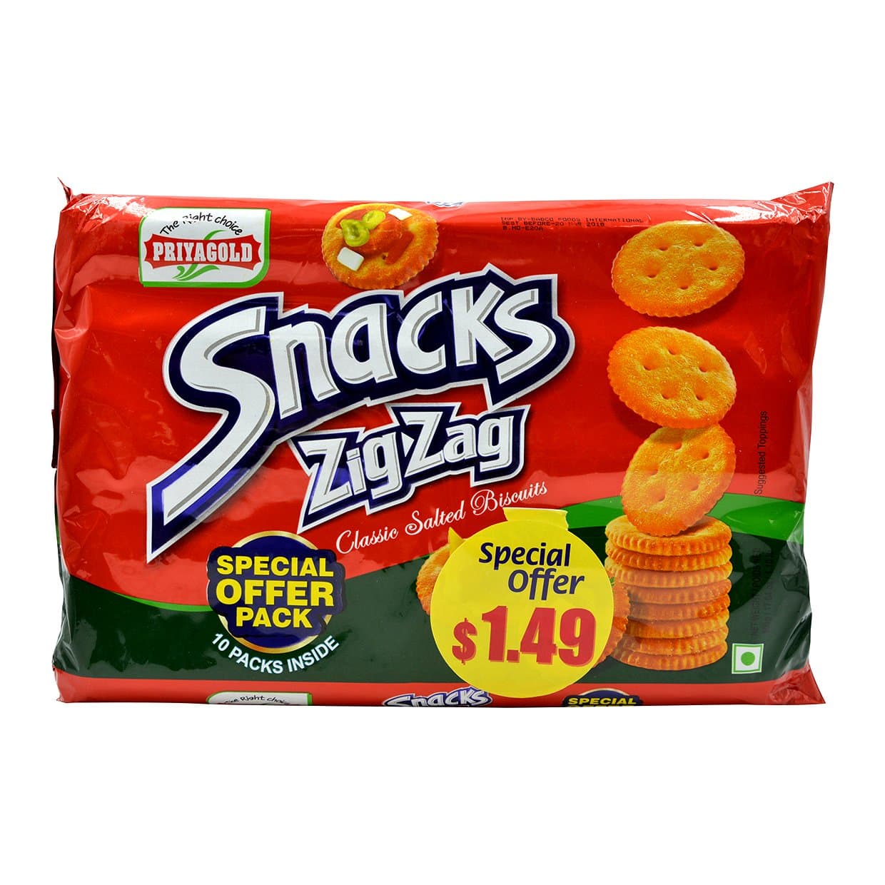 Priyagold, Snacks Zig-Zag, 10 Pack(s)