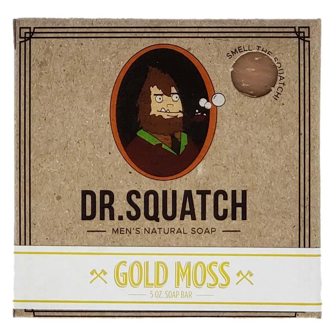 Dr. Squatch All Natural Bar Soap For Men With Zero Grit 1 Count (Pack Of 1) Gold Moss