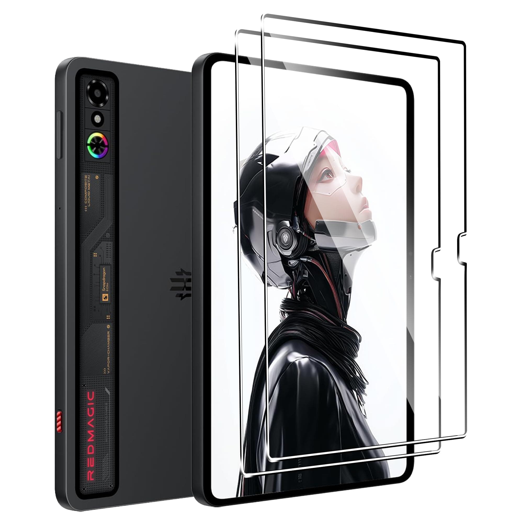 Screen Protector Designed for Nubia Red Magic Astra,9.06 inch,Tempered Glass Film,HD Clear,Anti-Scratch,Bubble Free(2 Pack)